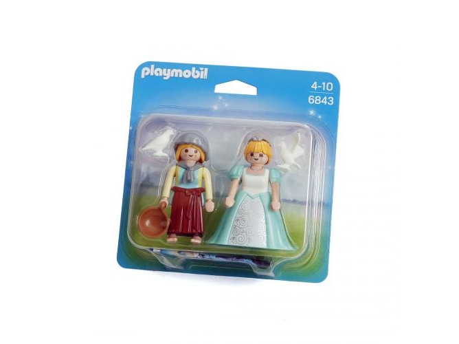 PLAYMOBIL: Pack Dúo Princesa y Campesino - 6843 (Edad Mínima: 4)
