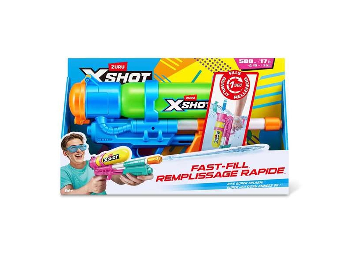 Pistola de agua Zuru X-shot Retro 80's Super Splash (plástico)