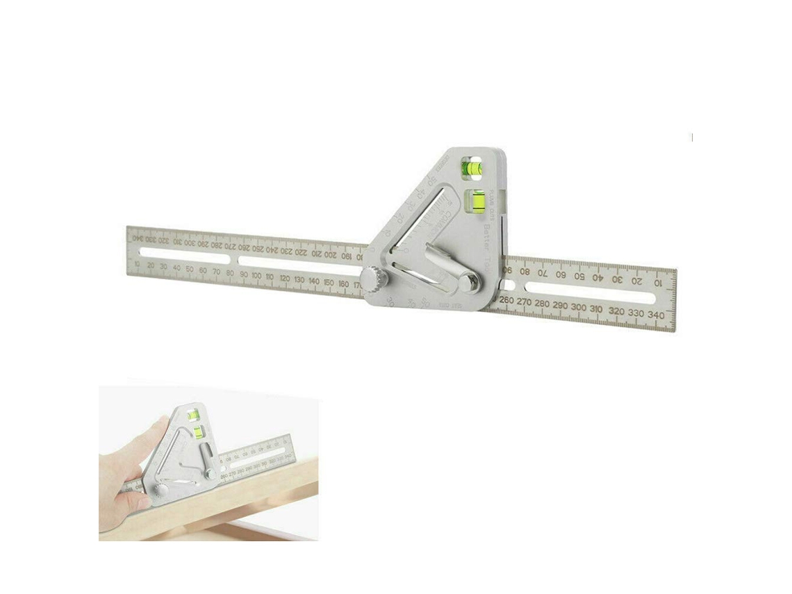 Regla Angular Multifuncional Para Carpintería, Regla Triangular, Herramienta De Medición Revolucionaria