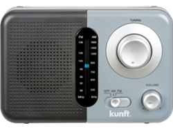 Radio a Pilas KUNFT KPR4173 (Gris - Analógico - FM/AM - Pilas)