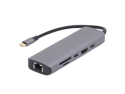 Estación De Acoplamiento Multipuerto 9 En 1 Tipo C Con Pd De 100 W, 4k, Usb 3.0, Plug And Play.