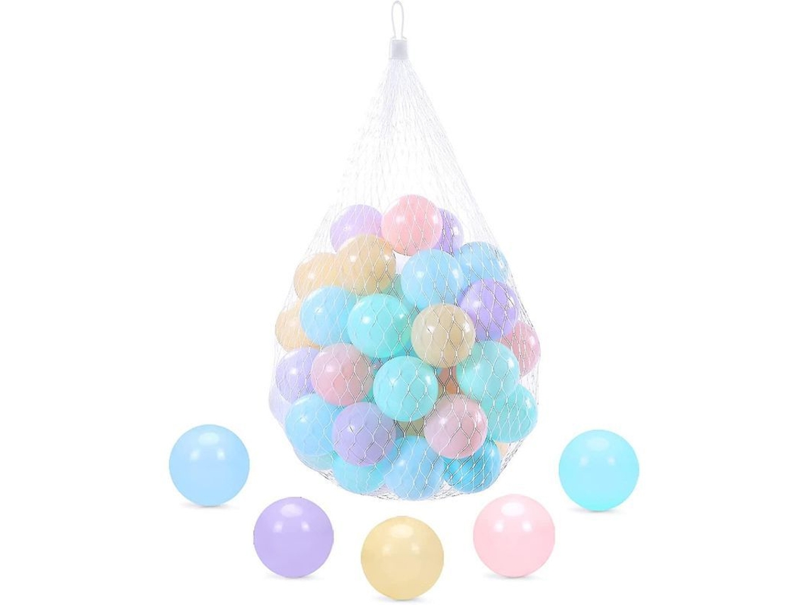 Juego De Bolas Multicolor Macaron Para Piscina De Bolas, 50 Piezas, Plástico Suave Y No Tóxico, Juguete Para Bebés.