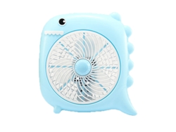 Mini Ventilador Eléctrico Con Diseño De Dibujos Animados Para Escritorio De Dormitorio De Estudiante U Oficina - Silencioso - 2 Velocidades