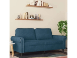 Sofá reclinable de terciopelo azul HARLANV1