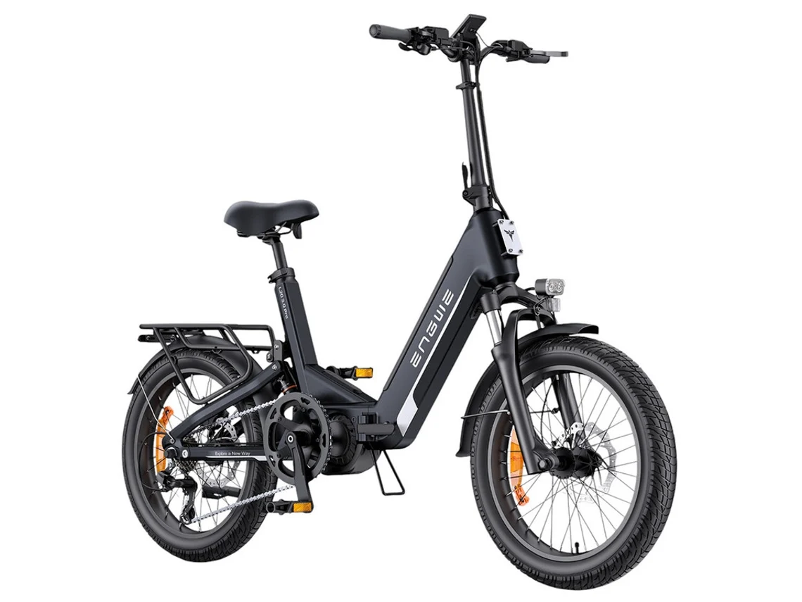 Bicicleta eléctrica Engwe L20 3.0 Pro (250 W, 48 V, 15 Ah, 160 km de autonomía, freno hidráulico, suspensión total), color negro