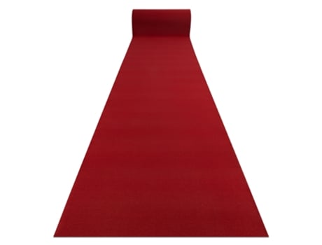 Alfombra Antideslizante DYWANY LUSZCZOW (100 x 1050 cm - Poliamida - Rojo)