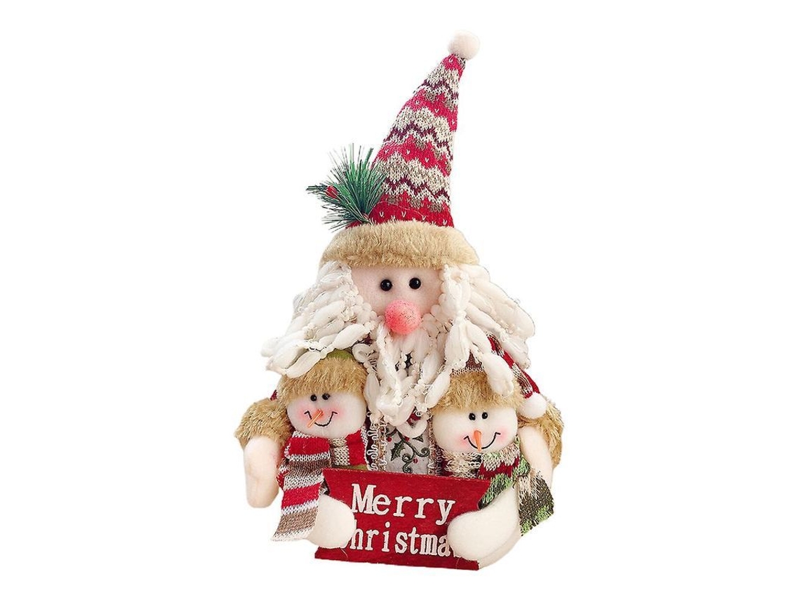Decoración Navideña Con Base De Madera, Regalo De Navidad, Papá Noel, 30x20cm