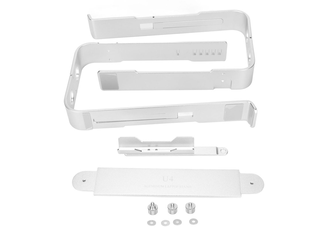 Suporte Para Laptop (plegável Portátil, Dissipação De Calor) Suporte Em Liga De Alumínio Com Suporte Para Telefone