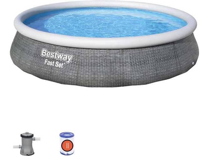 Piscina Hinchable BESTWAY 57376 (con Cartucho - 7340 L - 396x84cm)