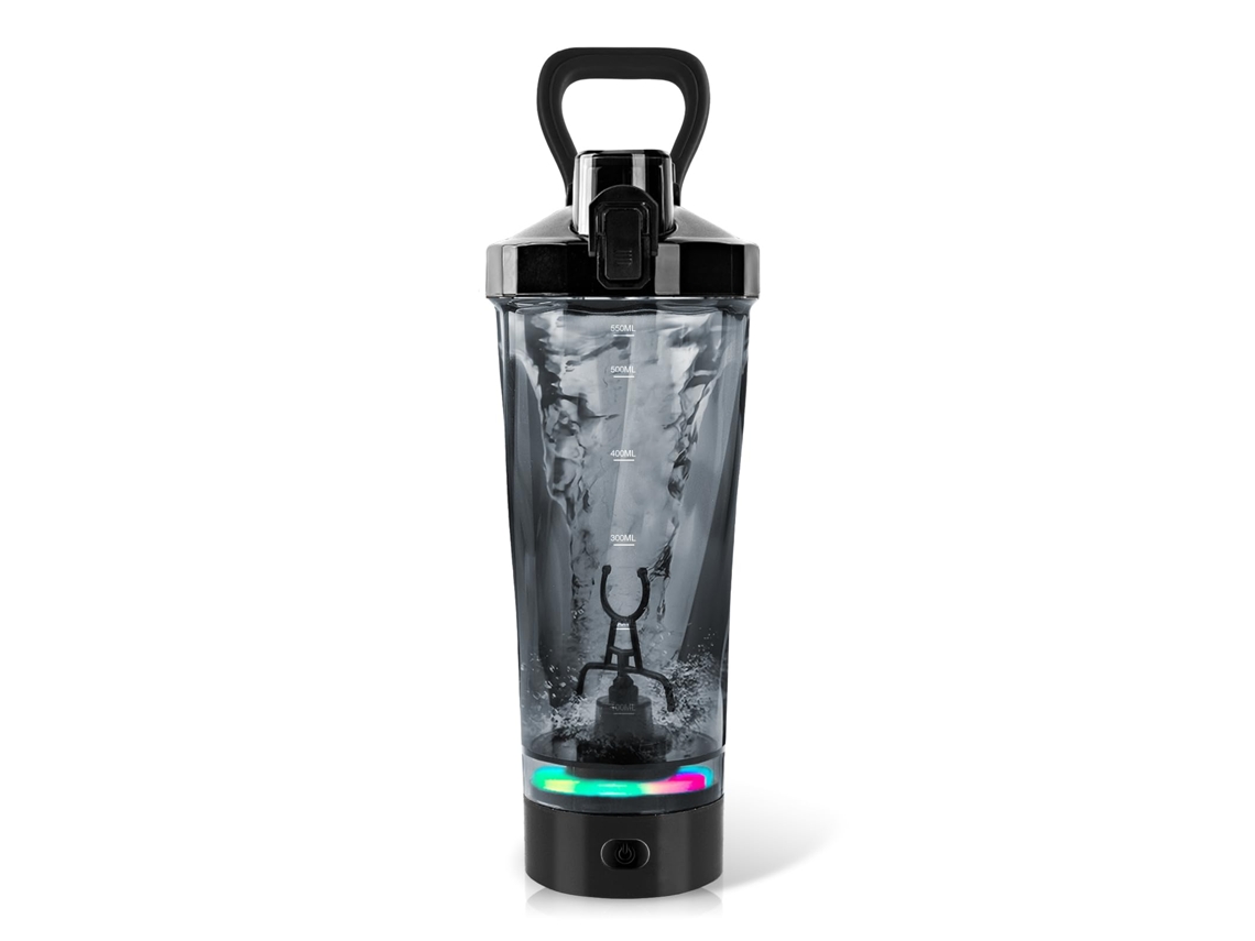 Batedeira Elétrica Para Shakes De Proteína, 600 Ml, Com Led E Carregamento Usb. Perfeita Para Preparar Bebidas Proteicas.