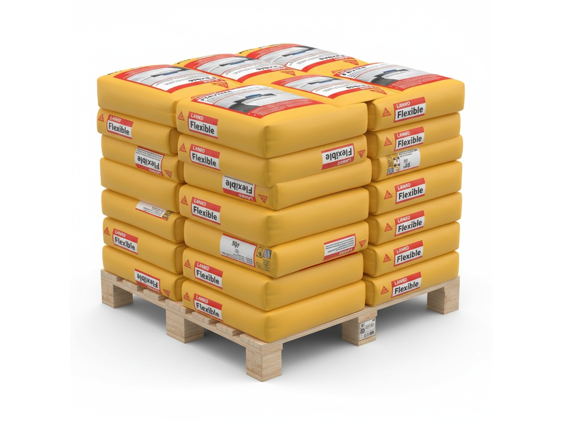 Sika Lanko® Flexible - Cemento Cola Flexible Para Cerámica Palet De 48 Sacos 25 Kg / Gris