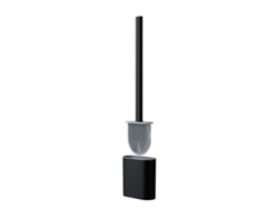 Cepillo de baño de silicona negra con mango ZYBLSSBB