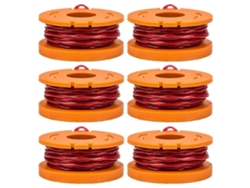 X9w Para La Cortadora De Césped Worx Wa0010 Carrete De Alambre De Repuesto (6 Piezas A9i)