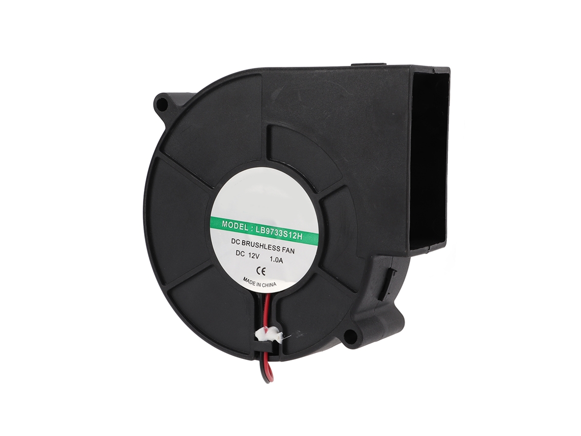Ventilador centrífugo de 12 V CC y 1 A, bajo nivel de ruido, alta velocidad.