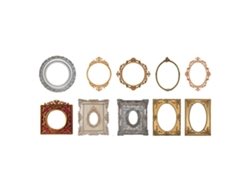 10 Hojas De Pegatinas Vintage Estéticas Barroco Circular Autoadhesivas Patrones Diferentes Para Manualidades Diy