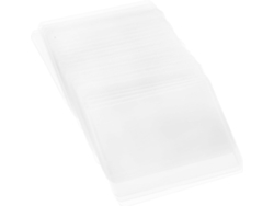 Bolsas Coleccionables De Plástico Rígido Transparente De 25 Piezas