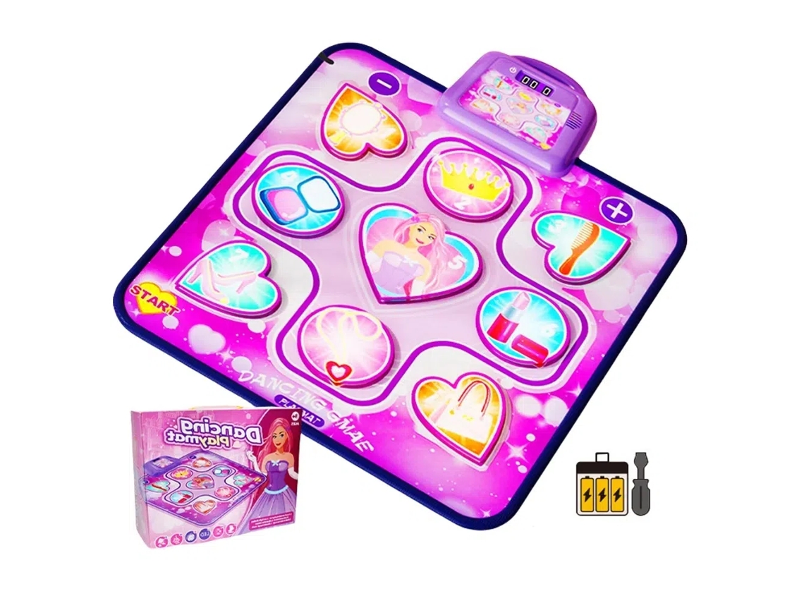 Tapete De Baile Interactivo Para Niñas, Tapete De Baile Con Modo Piano Y Luces Led, Juego De Música Electrónica Con 9 Modos De Música Y 7 De Juego Int