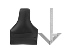 Calibrador De Ángulos De Acero Inoxidable, Regla De Ángulo Central De 100x70 Mm, Herramienta De Medición