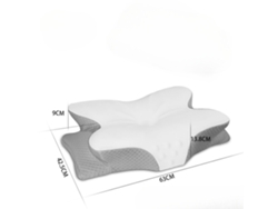 Almohada Para El Cuello Ergonómica De Espuma Viscoelástica De Seda Helada Transpirable Con Protección Para El Cuello Almohada Para Dormir Gris Cuich