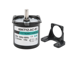 Motor síncrono de CA con reducción de velocidad de 2,5 rpm, 220 V CA, accesorios con engranajes metálicos