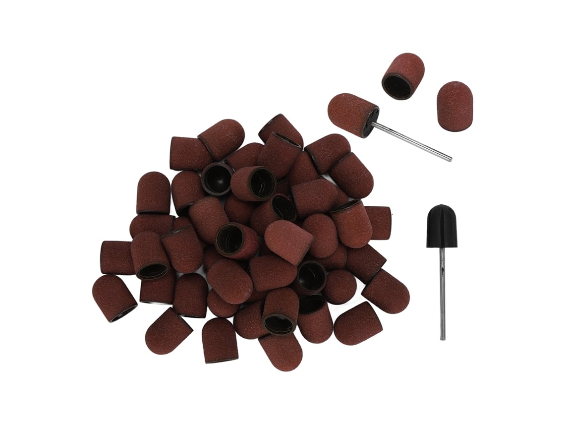Kit Profesional De Herramientas Para Uñas Con 50 Limas De Uñas De Grano 180 Y 2 Mangos De Lijado.