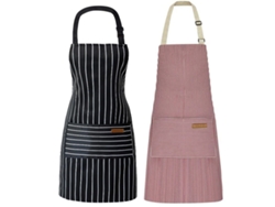 Delantal De Cocina Con Bolsillo Delantal Para Mujer Hombre Unisex Para Cocinero