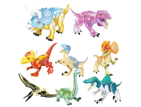 Bloques de Construcción Jurásicos, Dinosaurios Del Mundo Figuras Ladrillos Estilo 34