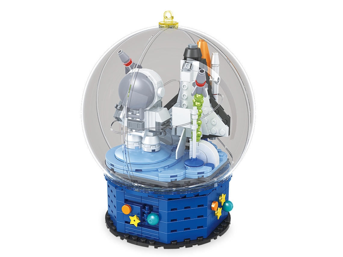 2026-juguete De Transbordador De Exploración Espacial Kit De Construcción Aeroespacial Con Muñecos Astronautas Caja De Música Regalo Para Niños Y Niñas