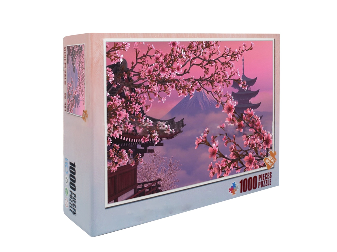 Puzzle De Sakura De 1000 Piezas Rompecabezas Desafío Para Niños Y Adultos Juguete Diy Animado