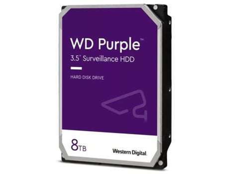 Disco Duro WESTERN DIGITAL Purple (5400 rpm - 3,5" - 8 TB)