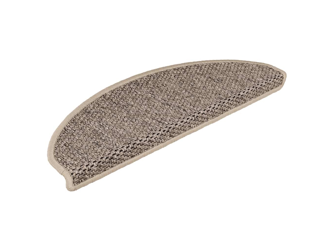 Alfombra Autoadhesiva Escalera Sisal 30 Uds Beige Oscuro