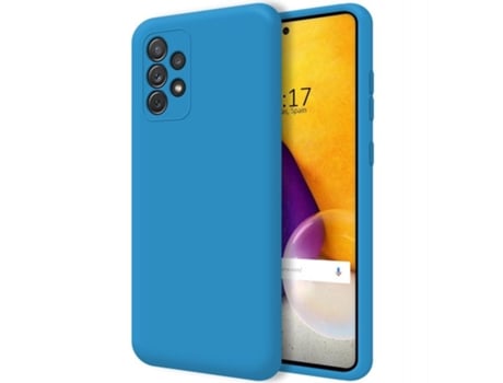 Carcasa Samsung Galaxy A72 TUMUNDOSMARTPHONE Silicona Líquida Azul
