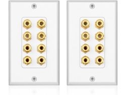 2 Placas De Pared Para Panel De Cine En Casa Con 8 Paneles De Audio Para Pared