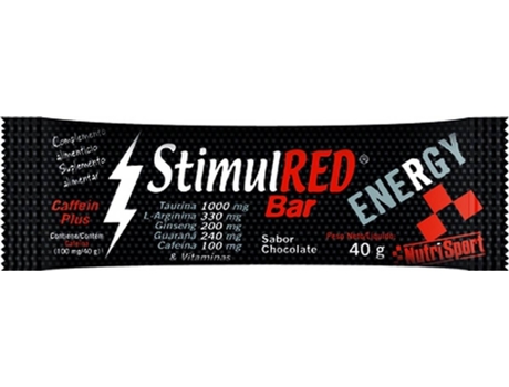 Stimulred Barrita Ener Sabor Chocolate NUTRISPORT (1 Barra de 40g)