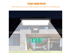 Lámpara solar LED para exteriores, impermeable, modelo 2026, con control remoto y sensor de luz integrado para ahorro de energía, ideal para carreteras.