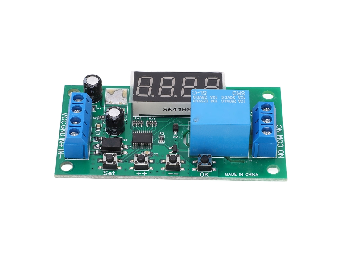 Placa De Relés Con Contador De Pulsos Multifuncional, Precisión De 0,1 S A 9999999,9 S (0,01 S), Módulo De Relés De 12 V.