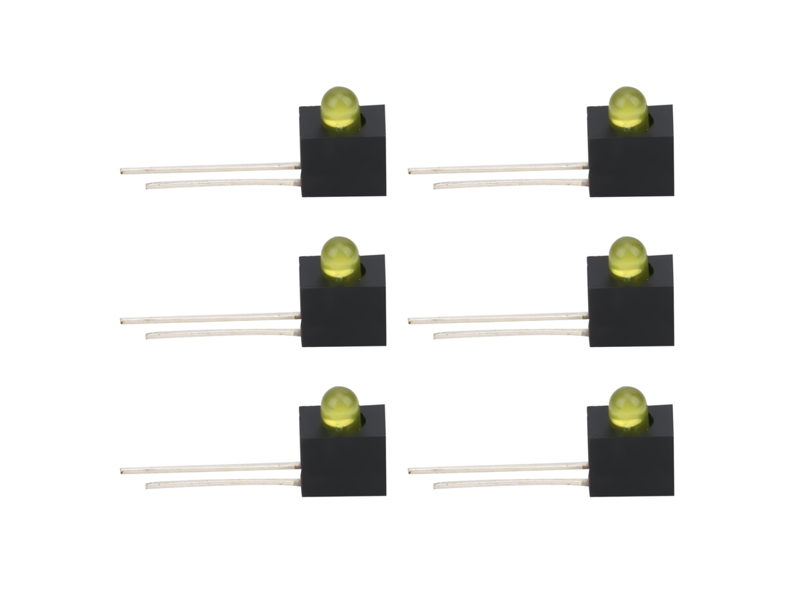 100 portalámparas y pantallas LED de 3 mm (90 grados, uso industrial)