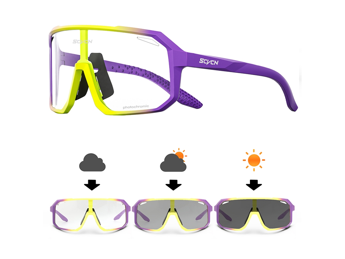 Gafas de ciclismo fotocromáticas unisex MDUG con protección UV400 y lentes antirreflejos TR90