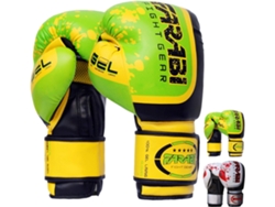 Guantes De Boxeo - Negro/dorado - Mytra Fusion Tribal Power 12 Oz, Guantes De Mma, Sparring, Kickboxing, Muay Thai