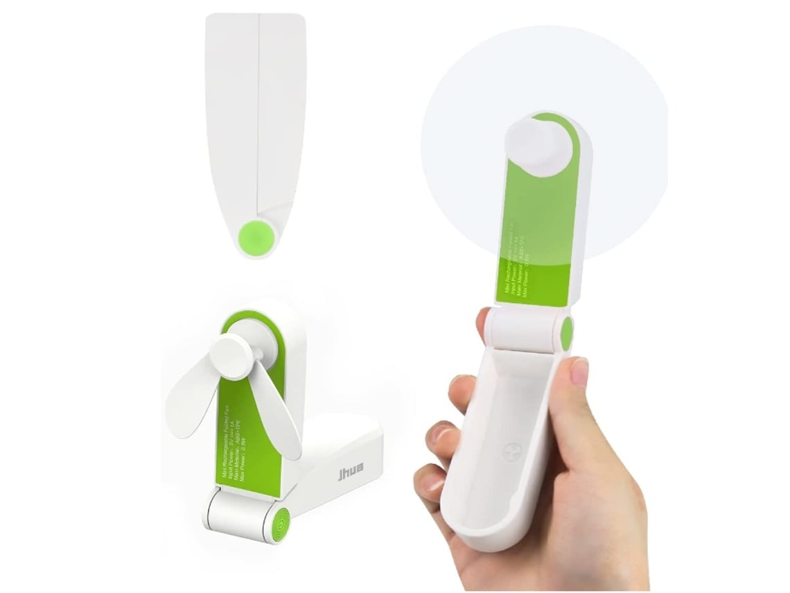 Mini Ventilador Portátil ENZON USB 2 Velocidades Verde
