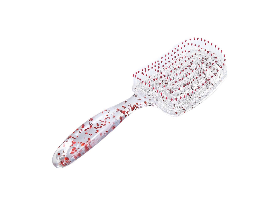 Cepillo desenredante curvo de secado rápido con secador, ideal para cabello húmedo y seco. Peine con ventilación para peinado masculino. Rosewell