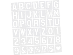 Juego De 42 Plantillas De Inyección De Tinta, Letras Pequeñas, Para Pintura Y Caligrafía Artesanal.