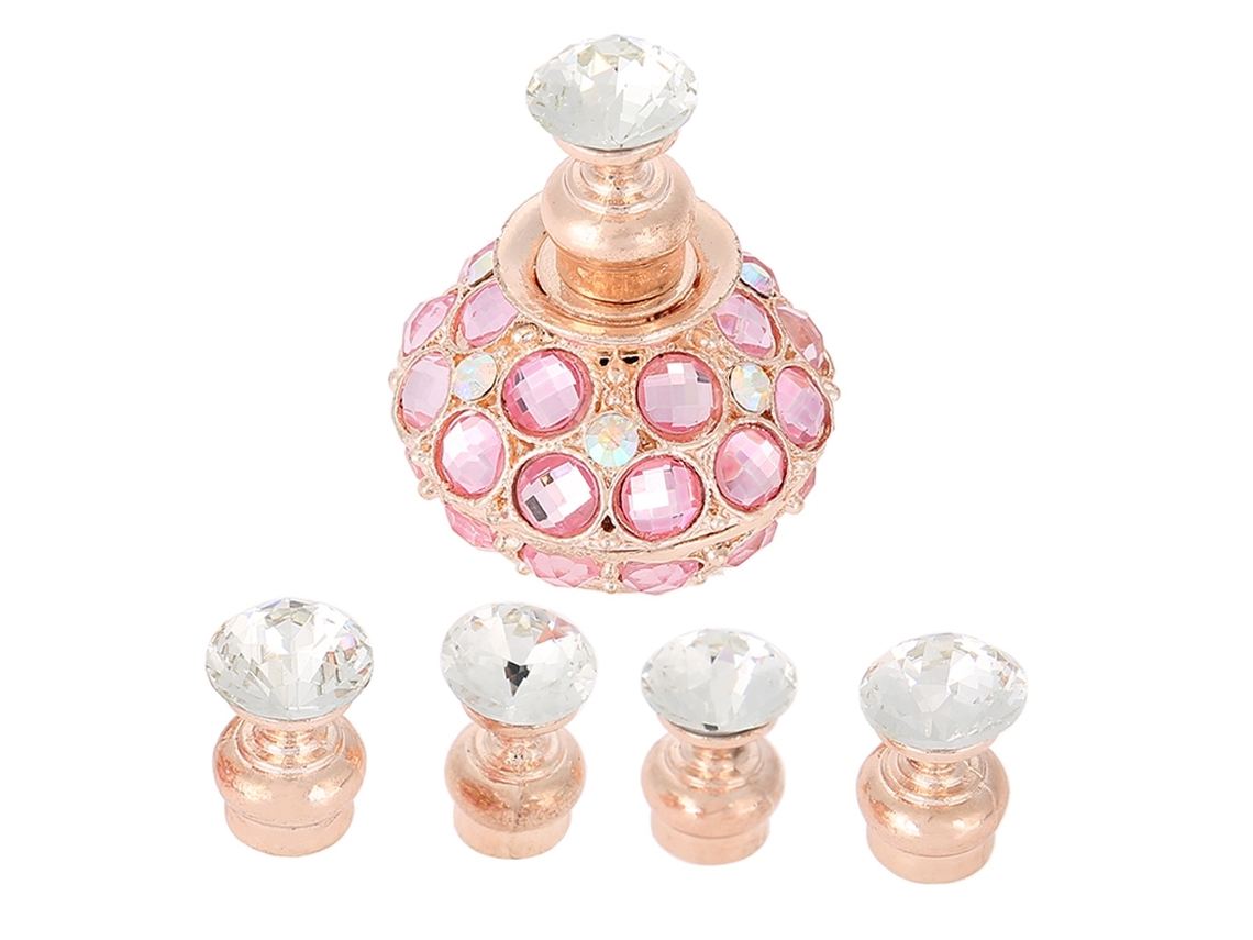 Rebe - Juego de 5 soportes para manicura, ideales para practicar el arte de las uñas, con una base de cristal magnética para exhibición y entrenamiento.