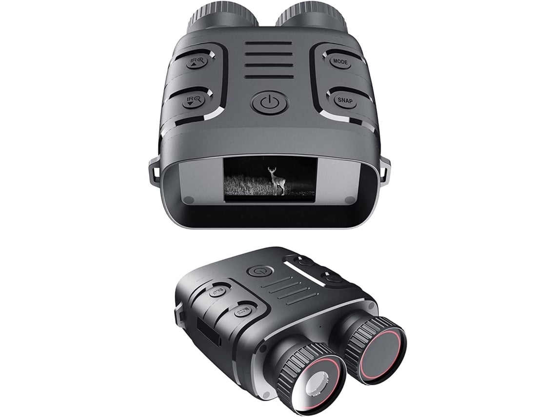 Binoculares de visión nocturna con infrarrojos de 1080p y zoom digital de 5x para caza, acampada, viajes y vigilancia.