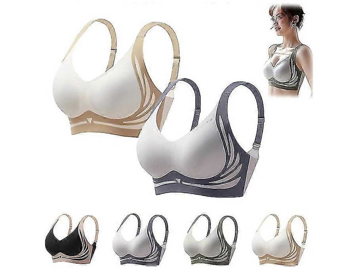 Sujetador Push-up Inalámbrico De Gran Sujeción Para Mujer, Antiencogimiento, Ideal Para Uso Diario Y Deportivo.