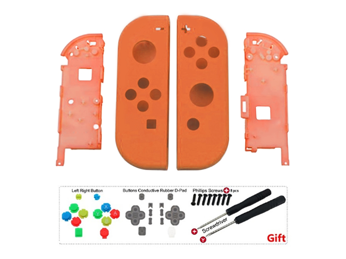 Empuñadura suave al tacto para control remoto, carcasa de repuesto con todos los botones, no incluye carcasa de consola Nintendo Switch
