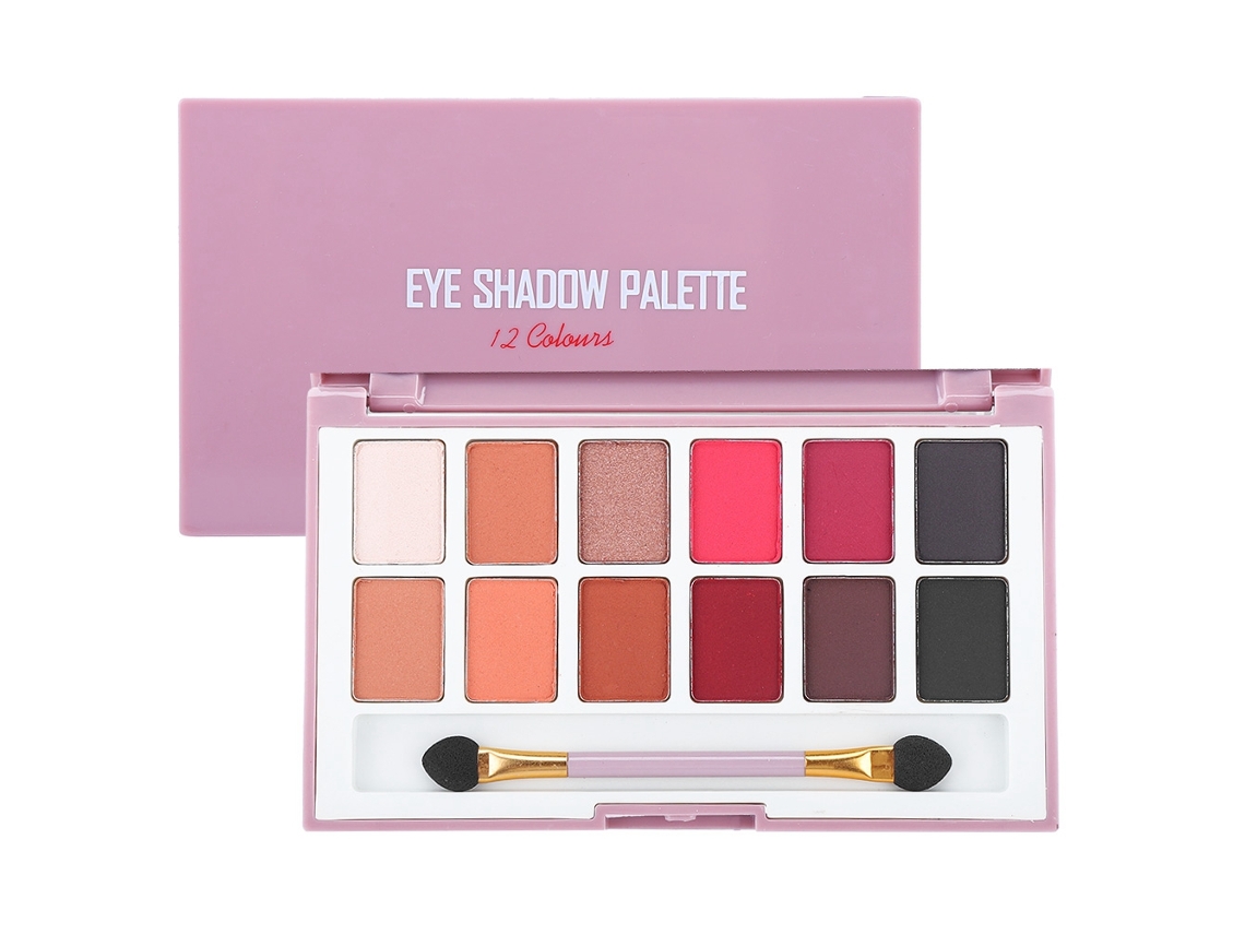 Paleta de sombras de ojos pigmentadas de 12 colores de moda Sunflare