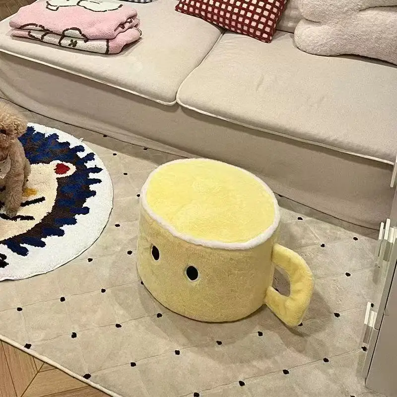 Cojín Decorativo Con Forma De Vaso De Agua Para Adultos (amarillo, 30 Cm), Cojín Para Sofá, Cojín Cómodo.