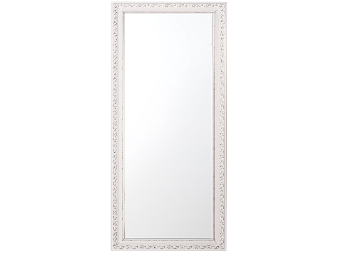 Espejo BELIANI Mauleon de Material sintético Blanco 50x3x130