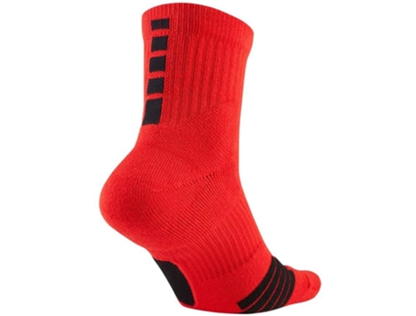 Medias Unisex NIKE Basket Elite Mid Rojo (S)